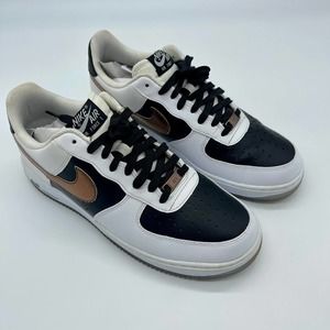Mens Nike Air Force 1 Low Copper, White Black Size 9.5